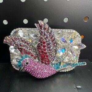 ✨ Crystal Hummingbird Phone Clip Mirror | Handmade | Exact Item Shown